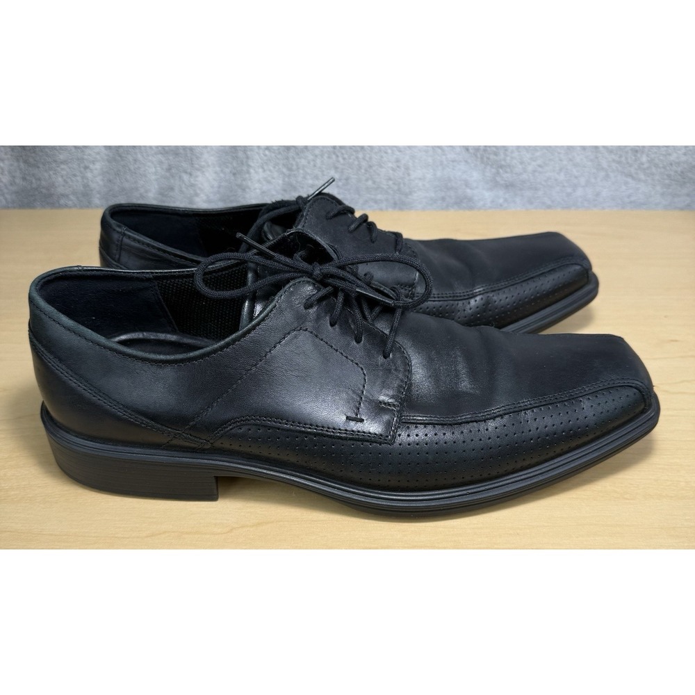 ECCO Johannesburg Shoes Leather Perforated Square Toe Oxford EU 43 US‎ 9.5-10
